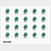 Gimme A Kale Funny Veggie Pun Ronde Sticker (Vel)