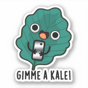 Gimme A Kale Funny Veggie Pun Sticker