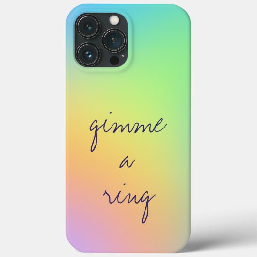 "Gimme A Ring"-pasteelgradiënt Case-Mate iPhone Case (Achterkant)