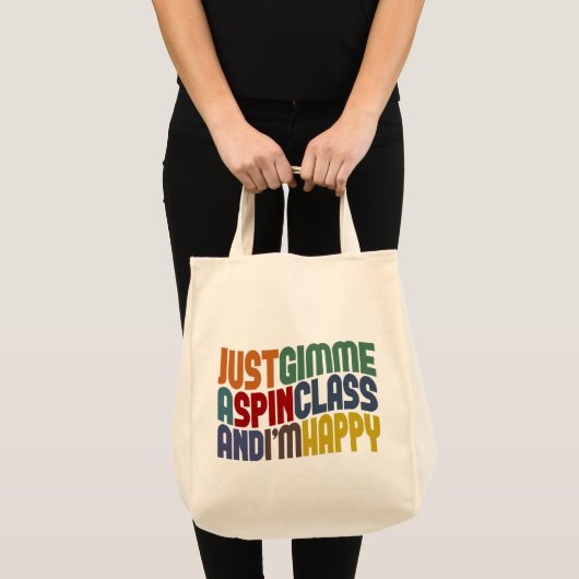 Gimme A Spin Class Tote Bag (Voorkant (product))