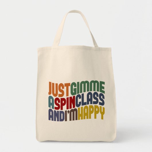 Gimme A Spin Class Tote Bag (Voorkant)