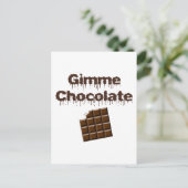 Gimme Chocolate Briefkaart (Staand voorkant)