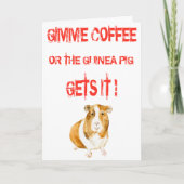 Gimme Coffee! Kaart (Voorkant)