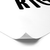 Gimme Coffee Right Meow Funny Cat Pun Poster (Hoek)