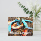 Gimme Hoefijzer het Werpen van de Bel Giften Briefkaart (Staand voorkant)