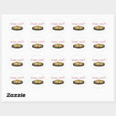 Gimme Kimchi houdt van ronde Stickers (Vel)