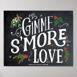 gimme meer liefde voor kerstmis - bord poster