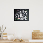 Gimme meer uit liefde trouwpartij teken BBQ Poster (Keuken)