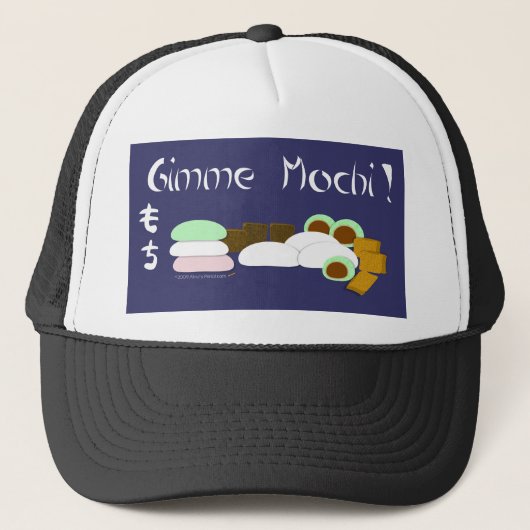 Gimme Mochi Sticky Rice Cake Trucker Pet (Voorkant)