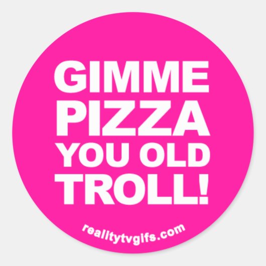 Gimme Pizza - Stickers (Voorkant)