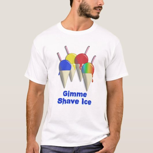 Gimme Shave Ice Hawaiian Shaved Ice Shirt (Voorkant)