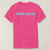 Gimme Shelter blauw T-shirt (Design voorkant)