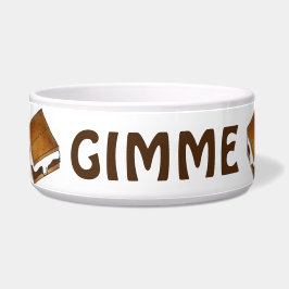 GIMME S'MEER Marshmallow S'mores behandelt Pet Bow Voerbakje