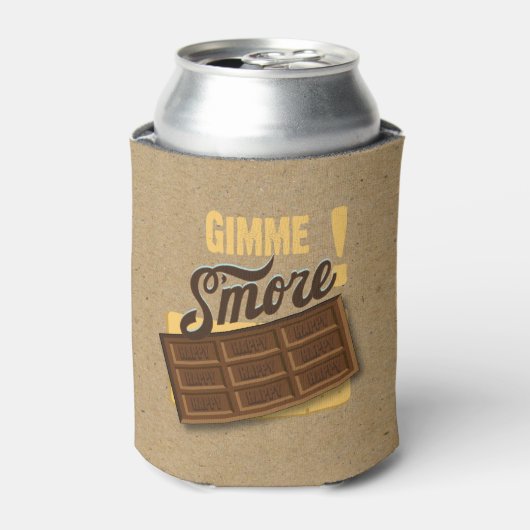 Gimme S'more Bonfire Custom Verjaardagsfles Blikjeskoeler (Blikje Voorkant)