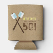 Gimme S'more Bonfire Custom Verjaardagsfles Blikjeskoeler (Achterkant)