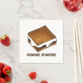 Gimme Smore Camp Picnic Campfire S'mores Foodie Servetten (Insitu)