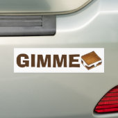 Gimme Smore Campfire S'mores Smores Bumpersticker (Op auto)