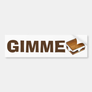 Gimme Smore Campfire S'mores Smores Bumpersticker