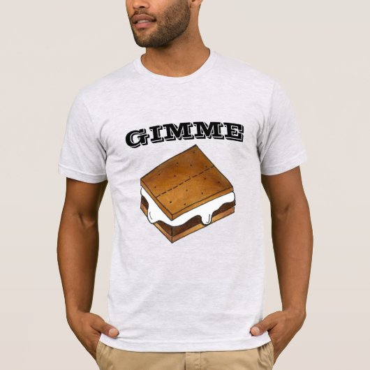 Gimme Smore Chocolate Marshmallow Camp S'mores T-shirt (Voorkant)