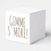 Gimme S'more! Homemade Campfire Camp Smores Bedankdoosjes (Achterkant)