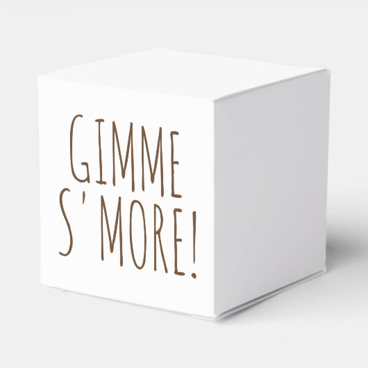 Gimme S'more! Homemade Campfire Camp Smores Bedankdoosjes (Achterkant)