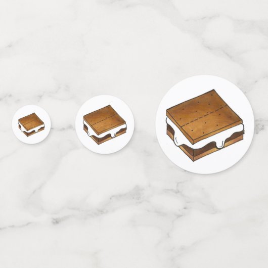 Gimme S'more Marshmallow Campfire S'mores Camp Confetti (Voorkanten)