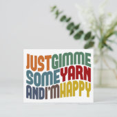 Gimme some Yarn Briefkaart (Staand voorkant)