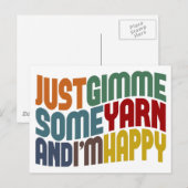 Gimme some Yarn Briefkaart (Voorkant / Achterkant)
