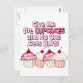 Gimme the Cupcakes Briefkaart (Voorkant / Achterkant)