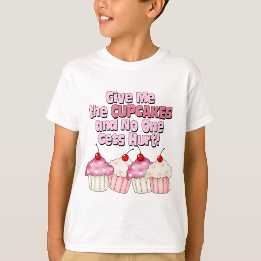 Gimme the Cupcakes T-shirt (Voorkant)