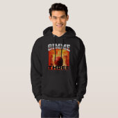 "GIMME THREE" kleding Hoodie (Voorkant volledig)
