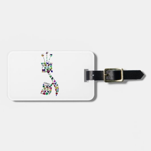 Gimmel - Hebreeuwse brief Bagagelabel (Voorkant horizontaal)