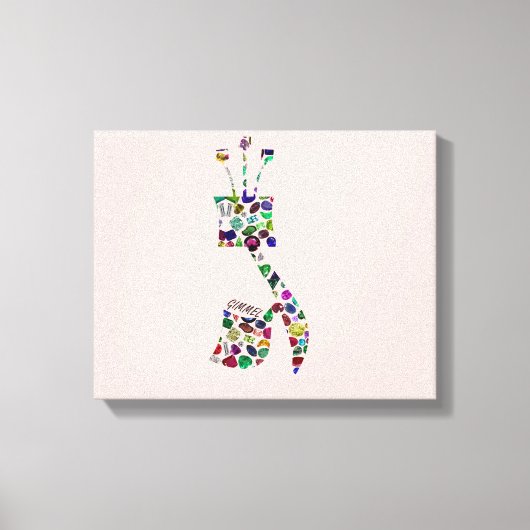 Gimmel - Hebreeuwse brief Canvas Afdruk (Voorkant)