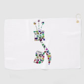 Gimmel - Hebreeuwse brief Golfhanddoek (Horizontaal)