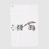 Gimmel - Hebreeuwse brief Golfhanddoek (Voorkant)