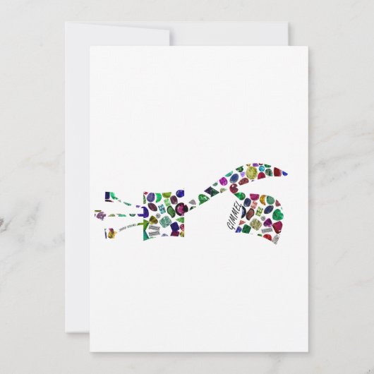 Gimmel - Hebreeuwse brief Kaart (Achterkant)