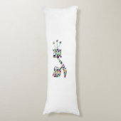 Gimmel - Hebreeuwse brief Lichaamskussen (Voorkant Verticaal)