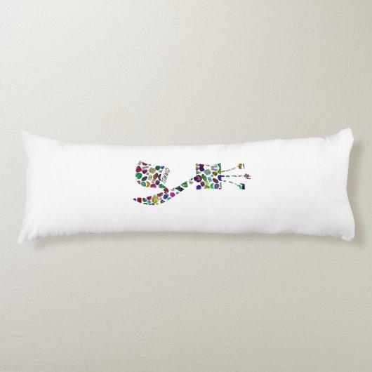 Gimmel - Hebreeuwse brief Lichaamskussen (Voorkant)