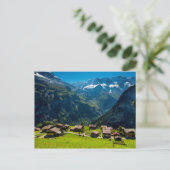 gimmelwald in de zwitserse alpen - zwitserland briefkaart (Staand voorkant)