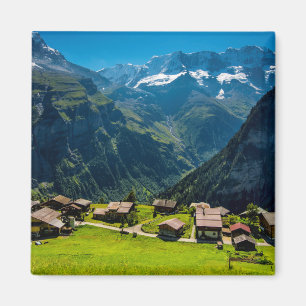 gimmelwald in de zwitserse alpen - zwitserland magneet