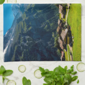 gimmelwald in de zwitserse alpen - zwitserland theedoek (Gevouwen)