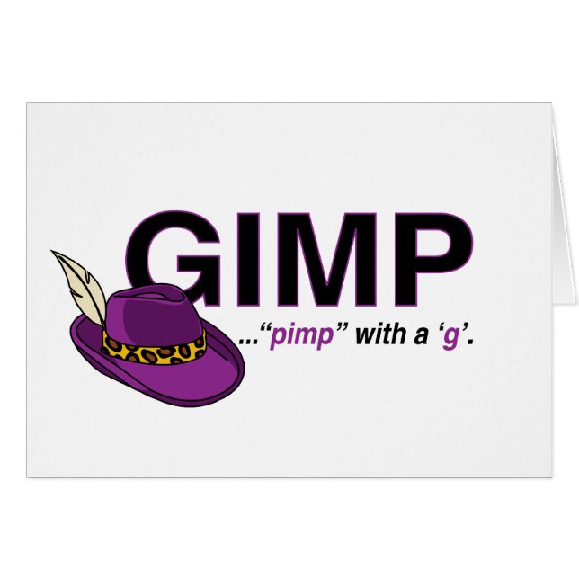 Gimp Pimp-kaarten (Voorkant Horizontaal)