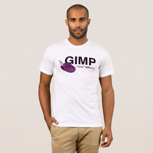 Gimp Pimp Mannen T T-shirt (Voorkant volledig)