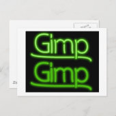 Gimp-teken Briefkaart (Voorkant / Achterkant)