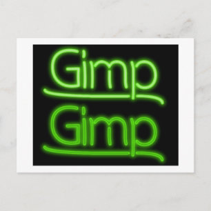 Gimp-teken Briefkaart