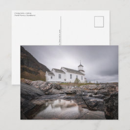 Gimsoy Church Lofoten Noorwegen Briefkaart