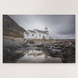 Gimsoy Church Lofoten Noorwegen Legpuzzel