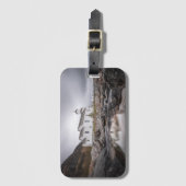 Gimsoy Kerk Lofoten Noorwegen Bagagelabel (Voorkant (verticaal))