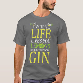 gin alcohol party tonic drink t-shirt