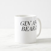 Gin and Bear It Funny | Gin Lover Gift Koffiemok (Voorkant rechts)